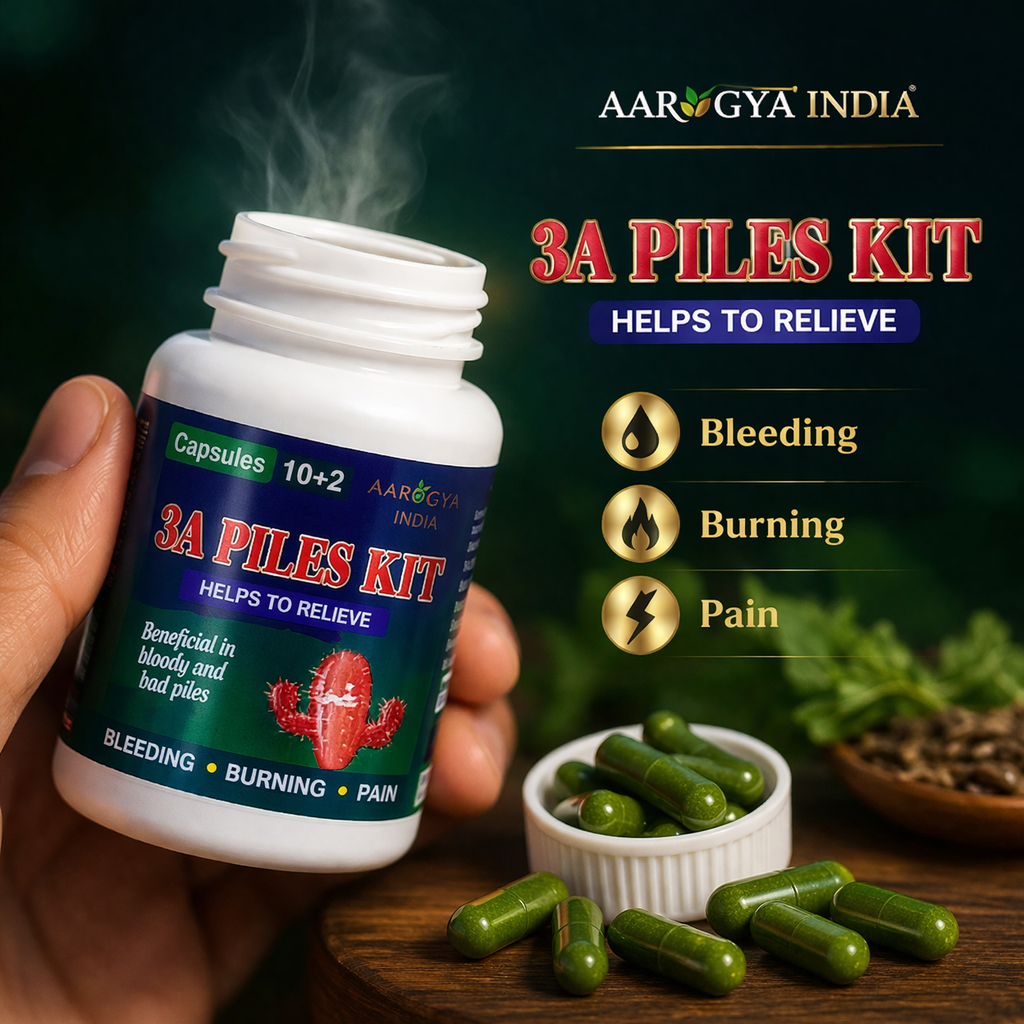 3A Piles Kit – 7 Days Relief for Piles | Stop Bleeding, Burning & Pain Naturally