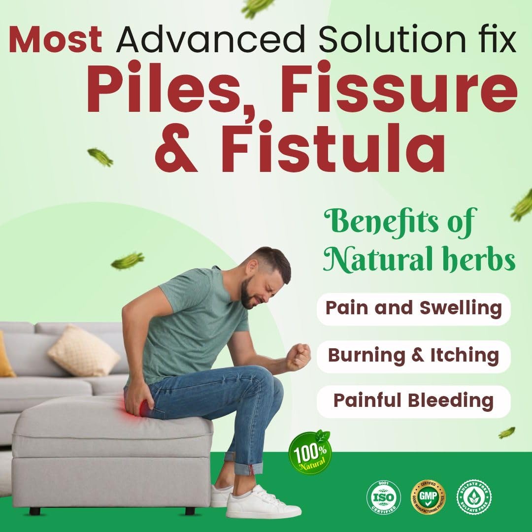 3A Piles Kit by Aarogya India | Ayurvedic Piles Relief Kit for Internal & External Hemorrhoids | Natural Pain & Bleeding Support